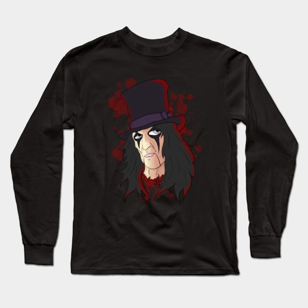 Alice Cooper Long Sleeve T-Shirt by schockgraphics